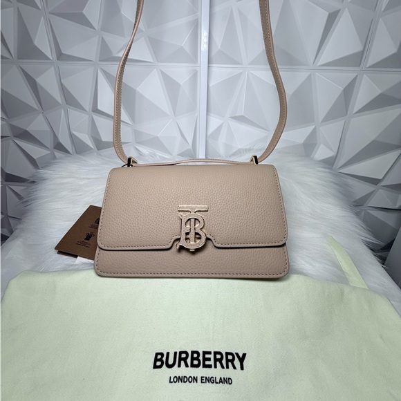 Burberry Handbags - NWT Burberry Tan Leather Crossbody Bag